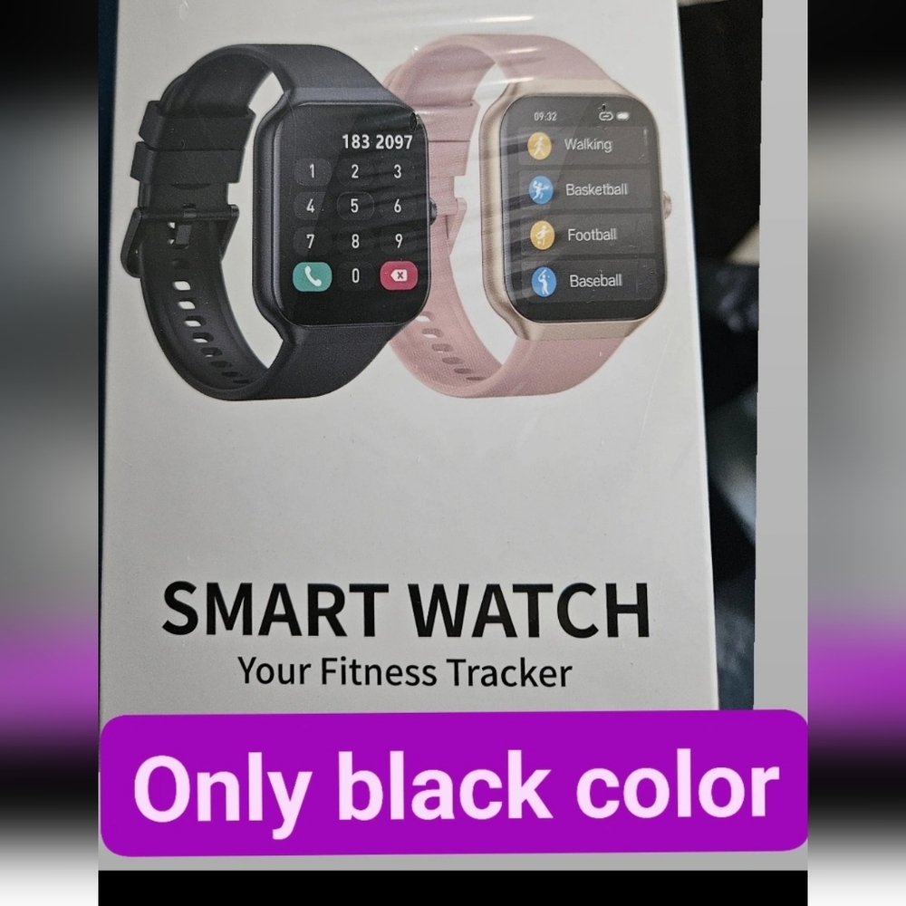 Smart Watch Fitness Tracker - Black Only